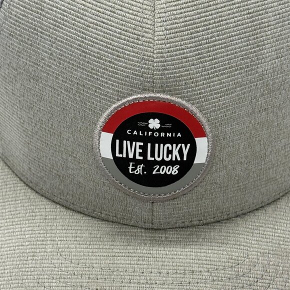 Black‎ Clover Live Lucky Snapback Hat Gray 110 Flex Tech Yupoong Stretch - Picture 4 of 10